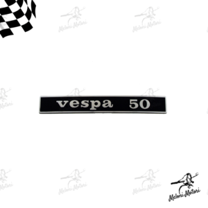 TARGHETTA SCRITTA POSTERIORE VESPA 50 V5A1 ORIGINALE 152509