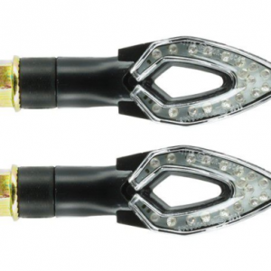coppia frecce A LED universali 12 volt carbon look