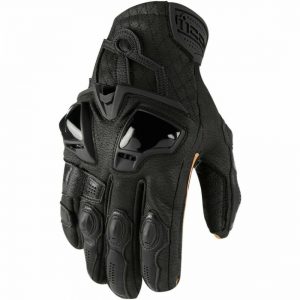 guanti in pelle moto da strada enduro motard icon hypersport short glove