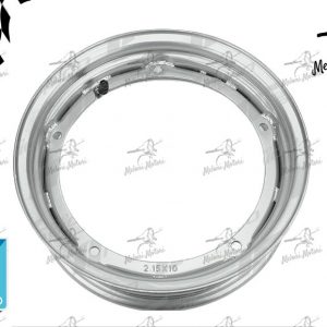 cerchio ruota alluminio lucido tubeless vespa px 125/150/200