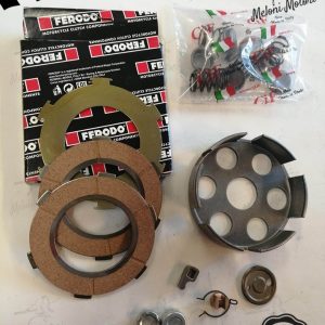 kit revisione frizione vespa 125/150 sprint gt gtr gl completo dischi campana rallino dado chiavetta leva molle bicchierini