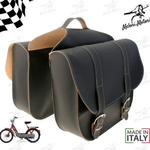 bisaccia borse laterali custom similcuoio vintage ciclomotore piaggio ciao bravo boxer si