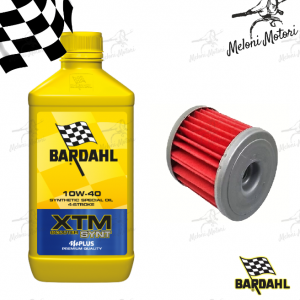 kit tagliando olio motore Bardahl xtm synt 10w40 + filtro olio lml star 125 150 4t