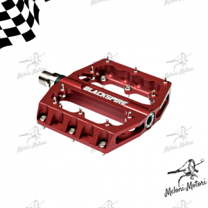Coppia pedali Sub420 rosso alluminio asse crmo cuscinetti sigillati superficie 92x92